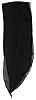 Mytoptrendz® Slim Narrow Long 50s 60s Retro Style Lightweight Plain Sheer Chiffon Scarf Neck Tie Hair Wrap3-in 1 Style (Black - Plain) #1
