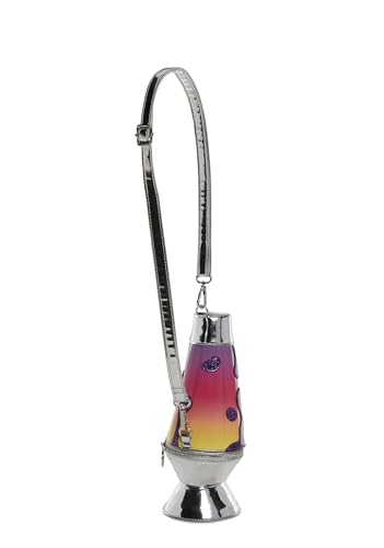 Dolls Kill Laters Baby Crossbody Bag by Current Mood – Retro Lava Lamp Design, Glossy Patent Leather, Glitter Appliques, Adjustable Strap, Unique Fashion Statement, One Size2