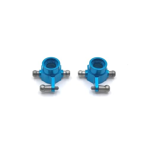Coupelles de direction arrière en métal bleu durable pour WLtoys 1/28