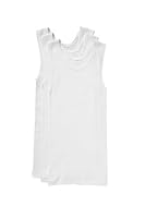 Bonds Boys Cotton Chesty Singlet, White (3 Pack), 3/4
