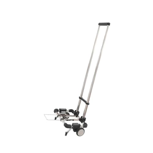 Diable pliable transport chariot de courses robuste noir 98cm