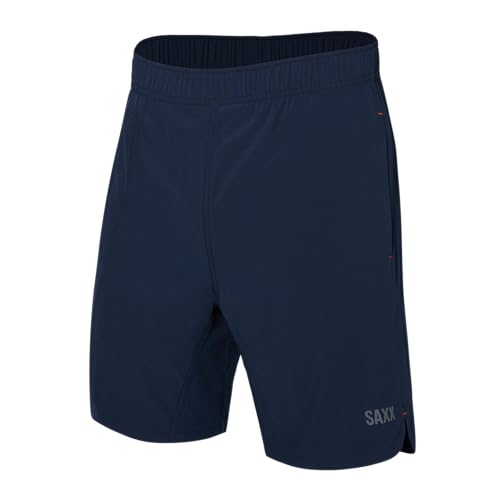 SAXX Gainmaker 2N1 Short–7” Regular Exercise Shorts for Men with Built-In Pouch Support– 2 in 1 Workout, Sports, Gym Shorts