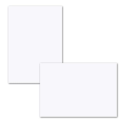 Gustav Neuser® Simple Insert Paper for A6 Folding Cards - Brilliant White - 102 x 146 mm - No Fold - Matte Paper
