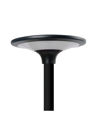 Czarna lampa solarna LED, ip65, 20 w 2300 im 4000 k