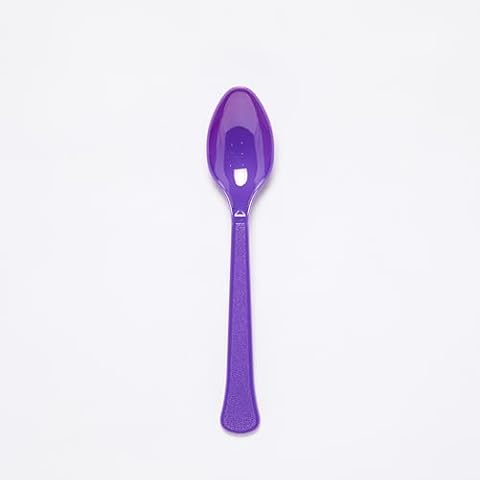 Amscan Purple Eco-Friendly Reusable Party Spoons Cover