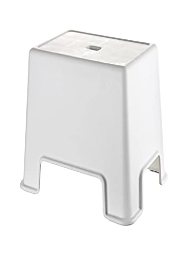 Geseus Banyo Taburesi Büyük Boy Çok amaçlı Tabure-129-Beyaz