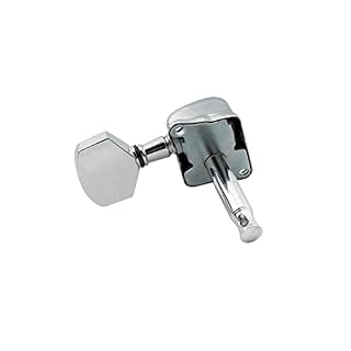 Musiclily Mécaniques 6-en-ligne Semi-Scellées pour Guitare Electrique ST Squier , Chrome - Les Beatles, Paul McCartney, John Lennon, RIngo Starr, George Harrison Musiclily Mécaniques 6-en-ligne Semi-Scellées pour Guitare Electrique ST Squier , Chrome – Image 6