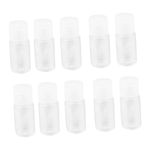 FOMIYES 24 Uds Botella con Tapa Abatible De 15Ml Botellas De Champú De Viaje Botellas De Viaje para Artículos De Tocador Botella De Maquillaje Botellas Recargables Botella De