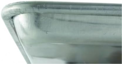Winco 9 1/2" x 13" Silver Aluminum Sheet Pan, 1/4 Size image 4