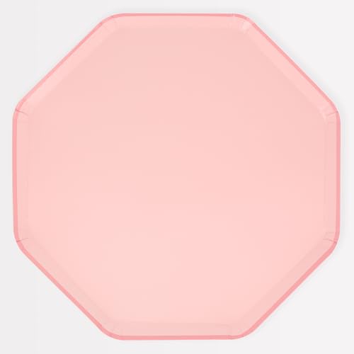 Meri Meri Paper Party Plates, Pack of 8 Octagonal, Disposable Plates in a Range of Fun, Bright Colors and 2 Sizes (Side & Dinner), Versatile for All Your Events