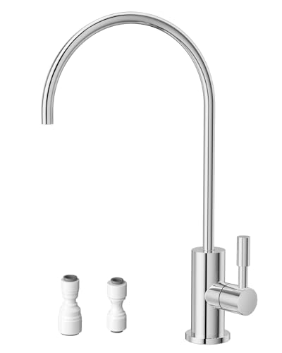 Poveta Grifo Osmosis Inversa, Grifo Cocina Para Agua Potable, Grifos Cocina Fregadero De Acero Inoxidable Para Sistemas De Ósmosis Inversa O Filtración De Agua, Grifo Sin Plomo, Rotación 360°, Cromado