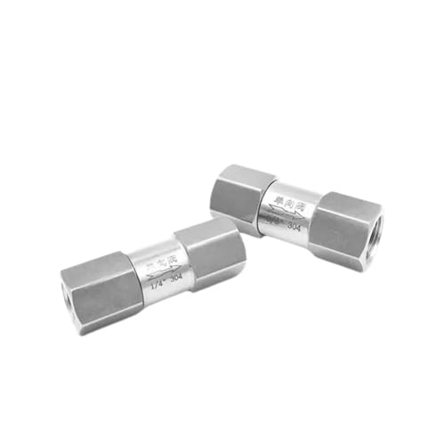 Válvula de retención para evitar reflujo 1/8 inoxidable macho BSPT línea 7