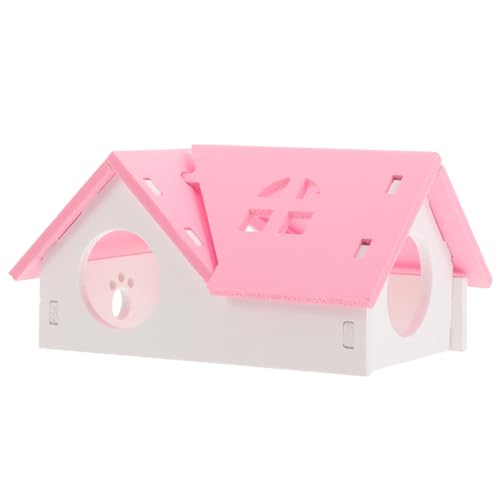 FOMIYES Hamster Maze House Guinea Pig Castle Chinchilla Hideout Small Animals Habitat House Hamster Villa for Chinchilla Dwarf Rabbit Hamster Hut