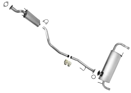 Middle Muffler with Extension Pipe & Rear Muffler Replacement Parts For Nissan Murano 2009-2014