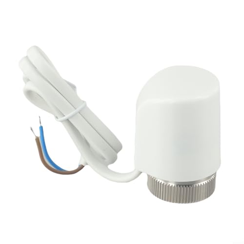 WIIYENA AC230V M30X1.5mm Actuador térmico eléctrico normalmente abierto para calefacción por suelo radiador, válvula termostática de radiador, alambre de aluminio