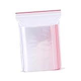 iplusmile 100 piezas Transparentes Mil Resellables Resistentes y Duraderas para Almacenamiento y Organización de Objetos Pequeños Joyas Dulces y Manualidades Paquete de Unidades