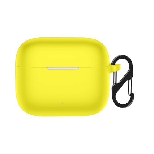 Image of Anvique Silicone Protective Case Cover for Oppo Enco Buds 3 Pro, Earbuds Accessories (Yellow S)