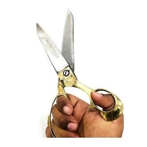 Image of Scissors For Cloth Cutting Fabric Stainless Steel For Professional Tailor Scissors (FULL BRASS HEAVY SCISSORS 10 INCH)