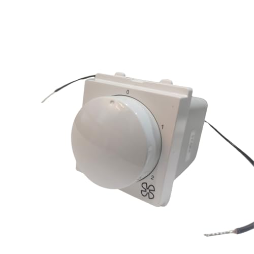 Image of Schneider's Electric's Opale step fan Regulator X3200 (White), Standard Polycarbonate fit only on opale series plate