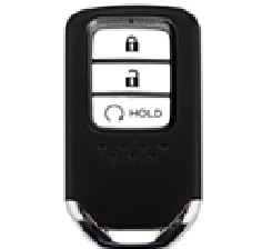 Image of KMH TPU Gold Car Smart Key Cover Compatible for Honda City, Civic, Jazz, Amaze, CR-V, WR-V, BR-V 3 Push Button Smart Key Shell Case Holder, Key Protector with Keychain (Black Gold) Pack of 2
