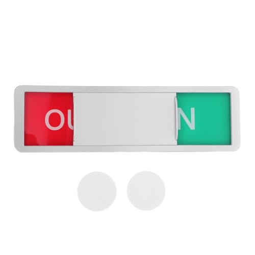 Panneau de statut de réunion PRETYZOOM coulissant vert et rouge pour porte de bureau