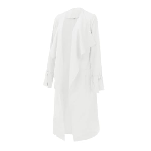 Women's Long Sleeve Open Front Casual Jackets Trendy Lapel Collar Lightweight Blazer3