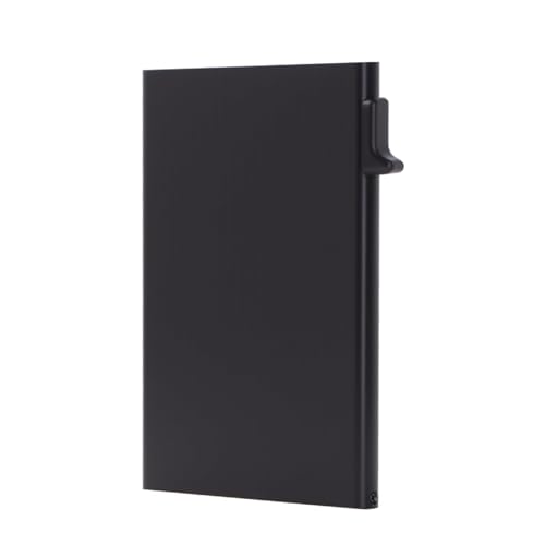 Qaum Pop Up Card Holder, RFID Blocking Slim Metal Wallet, Anti-Theft Ultra Thin 8 Solt Credit ID Cards Organizer, Smart Minimalist Portable Card Protector, Unisex Gifts for Christmas Valentine's Day