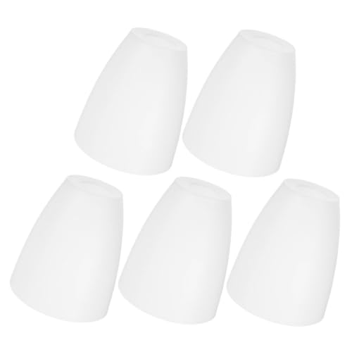 Holibanna 5 pièces Lot de Abat-jour Plastique Plat pour Lampe de Chevet Diffusion Lumineuse et Stable Abajour pour Lampe de Table Décoration Intérieure...
