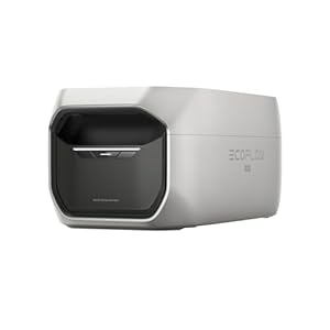 ECOFLOW Delta 3 Max Plus Zusatzbatterie, 2 048 Wh LFP-Batterie, Plug & Play, stapelbar, erweiterbare Notstromversorgung für Camping, Zuhause, Wohnmobile und Camper