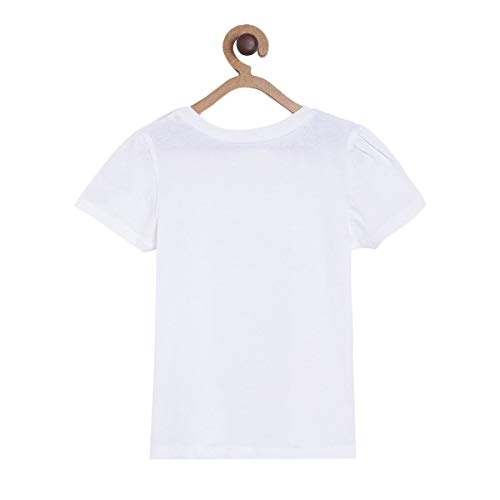 Image of miniklub Girls Grey Printed Pure Cotton Top