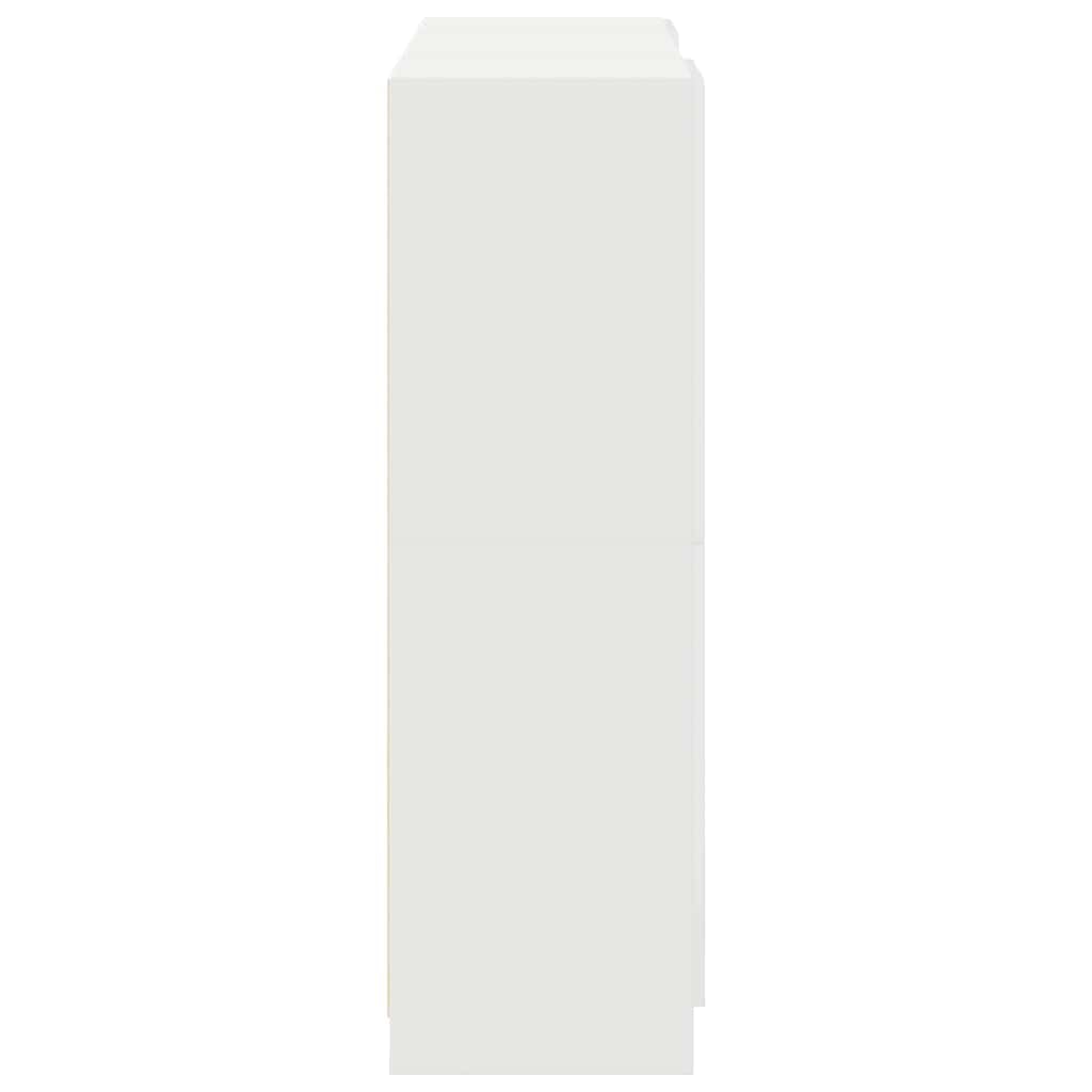 Juego de 3 piezas de armario de cocina en color blanco, moderno armario de almacenamiento de madera, cocina versátil con puertas y compartimentos abiertos, dimensiones 133 x 41,5 x 131,5 cm