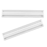 HANABASS Moule Silicone Flexible Blanc pour Supports de Dominos 2pcs, Facile à Utiliser, pour DIY et Résine Artisanale Décorative