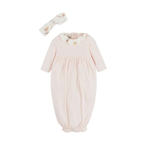 Mud Pie Baby Girls Children's Ivory Pointelle Gown