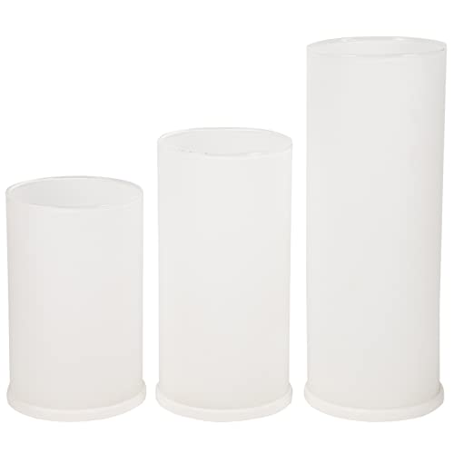Velas LED sin llama de vidrio con efecto luz ambiental y funcionamiento seguro a pilas