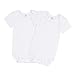 Sanetta Lot de 2 bodies pour bébé - Unisexe - Manches courtes - En coton biologique - Blanc - 24 mois