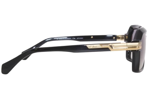 Cazal 8043 001 Sunglasses Men's Black/Gold/Grey Gradient Square Shape 56mm3