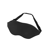 JEWEDECO 眼罩 ブラックアウトアイシェード 調節可能なバックル付き 睡眠用パック ホーム オフィス 旅行向け 疲労軽減 快適装着 男女兼用