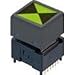 IS15ABFP4RGB,Switch Push Button N.O. SPST Rectangular LCD 0.1A 12VDC Momentary Contact PC Pins Thru-Hole (5 Items)