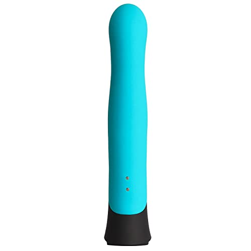 Conny, Vibrador Conejito, Estimulación de Clítoris y Punto G, Recargable USB, 5 Intensidades, 5 Modos de Vibración, Silicona, Suave, Sumergible (Turquesa)
