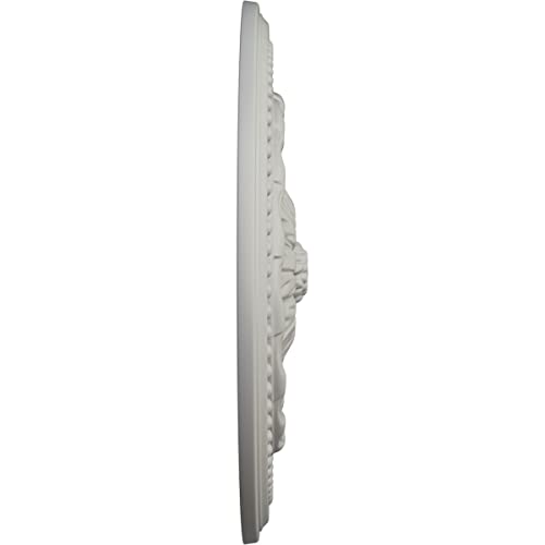 Image of Ekena Millwork 11 7 /8 inchOD x 3 5 /8 inchID x 7 /8 inchP Helene Ceiling Medallion Fits Canopies up to 5 1 /4 inch Ceiling Medallion, Flash Copper