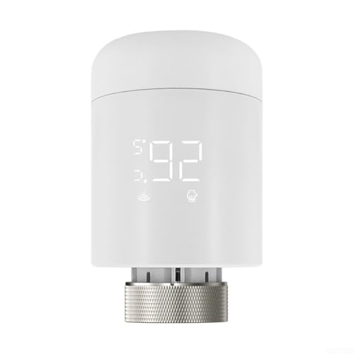 WIIYENA ZigBee - Válvula termostática inteligente con control de aplicación Tuya, horarios semanales programables, ahorro de energía, modos de protección contra heladas, bloqueo de seguridad infantil