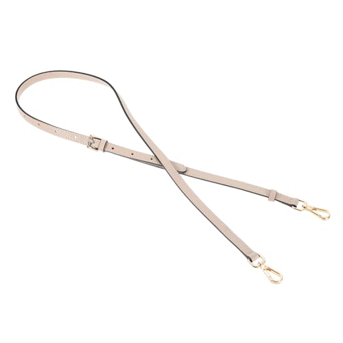 Sangle de sac à main en cuir véritable rose de 94 à 114 cm avec boucle dorée élégante