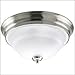 Progess Torino 2-Lt Close-to-Ceiling Light Brushed Nickel - P3184-09