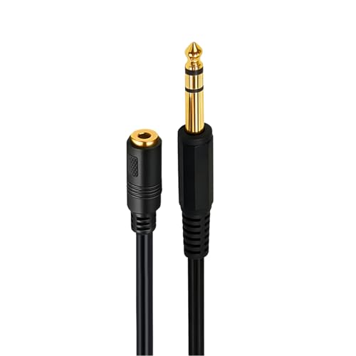 Cable extensor de audífonos 1/4 a 3.5mm, 2 unidades, 5 ft miniatura 2