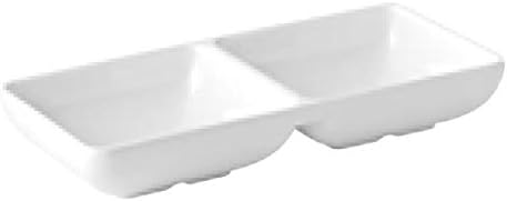 Small Divided Dish with 2 Compartments - 5 3/4" x 2 3/4" Approx