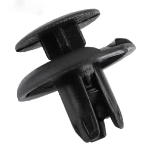 Hlyjoon Rivet Clips à Goupille Type 91512-SX0-003 Nylon Voiture Clips de Fixation de Rivet Kit Protection de Pare-chocs Noir pour Accord Civic Crosstour CR-Z S2000 Pilot 1995-2018(10Pcs)