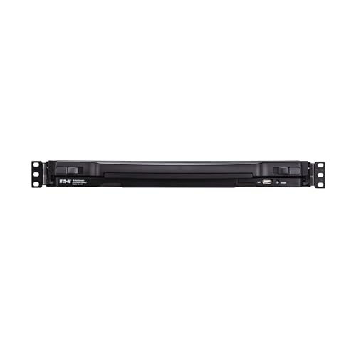 Image of Eaton 16-Port Rack KVM Over IP Switch, 19in LCD Screen KVM, Cat5 /Cat5e, Virtual Media KVM, 1U Rackmount, VGA Port, TAA Compliant, 1-Year Warranty (B064C-16-1-IP)