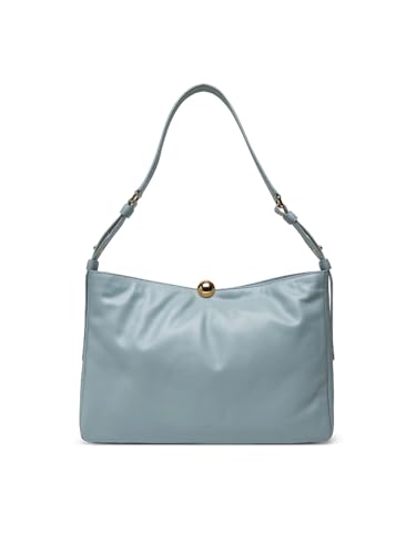 - Due tasche interne aperte a parete - Tasca interna con chiusura a zip - Manico in pelle regolabile - Piedini in metallo - Chiusura con bottone a calamita