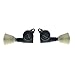 Dopro Guitar 3-per-side Locking Tuners 18:1 Locking Tuning Keys Guitar Tuning Machines with Off White Keystone Handle for LP/Les Paul/SG/ES or Acoustic Guitars Black, K2002-BK