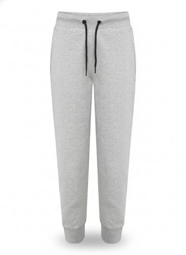 Men’s Fleece Jogging Bottoms Trousers | Warm Casual Sweatpants Gym Joggers | Soft Comfy Loungewear Track Pants with Pockets | Sizes S M L XL XXL (XL, Grey)